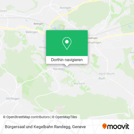 Bürgersaal und Kegelbahn Randegg Karte
