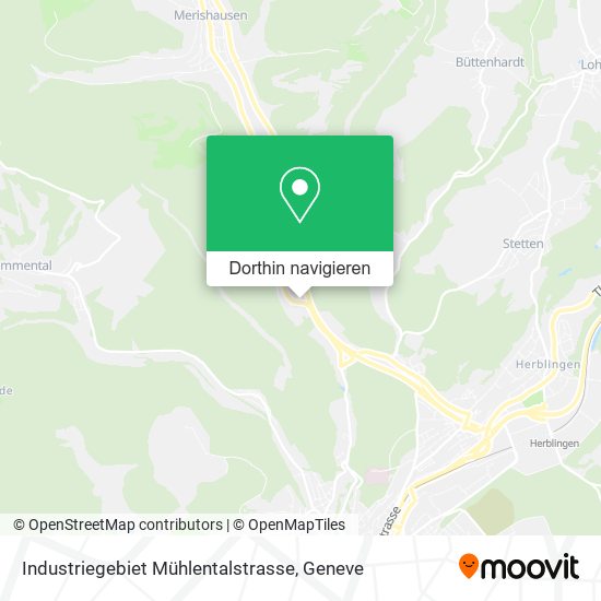 Industriegebiet Mühlentalstrasse Karte