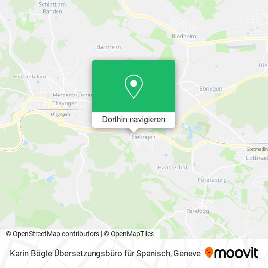 Karin Bögle Übersetzungsbüro für Spanisch Karte