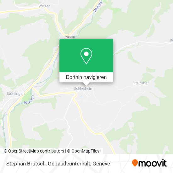 Stephan Brütsch, Gebäudeunterhalt Karte