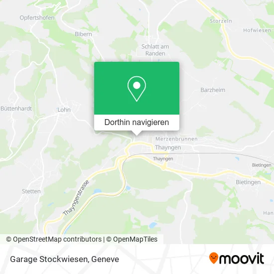 Garage Stockwiesen Karte