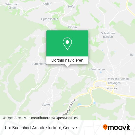 Urs Busenhart Architekturbüro Karte