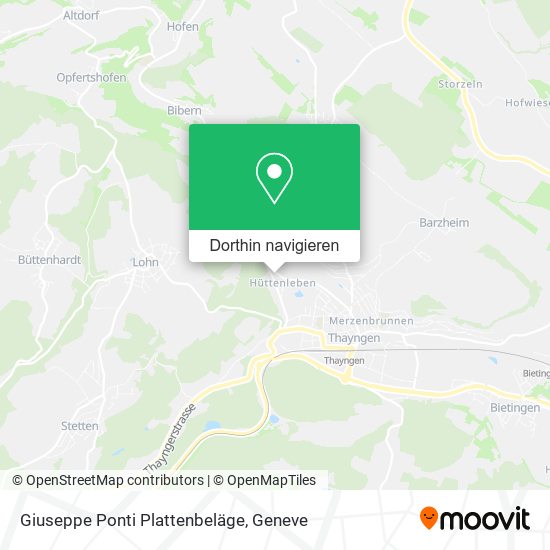 Giuseppe Ponti Plattenbeläge Karte