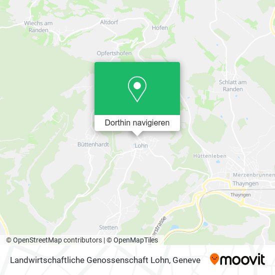 Landwirtschaftliche Genossenschaft Lohn Karte