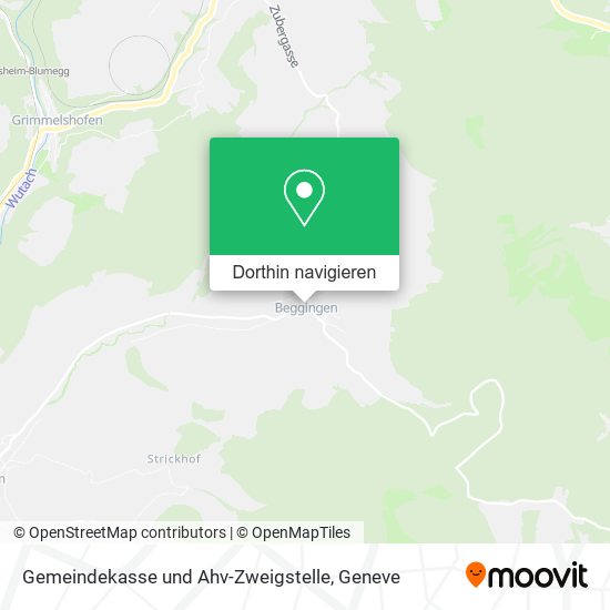 Gemeindekasse und Ahv-Zweigstelle Karte