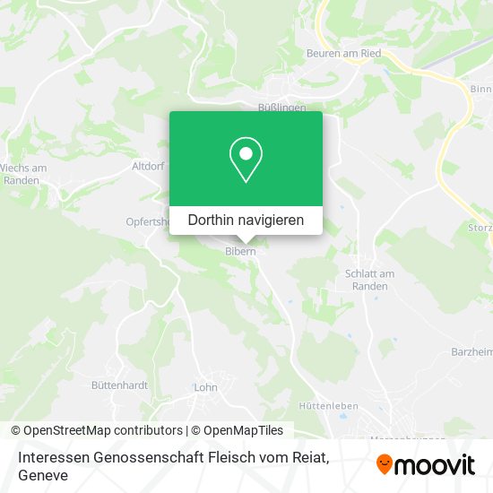 Interessen Genossenschaft Fleisch vom Reiat Karte