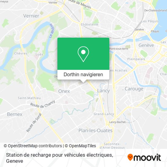 Station de recharge pour véhicules électriques Karte