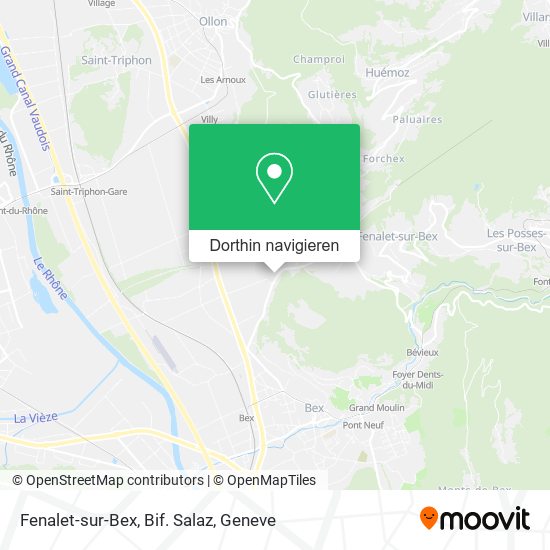 Fenalet-sur-Bex, Bif. Salaz Karte