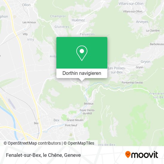 Fenalet-sur-Bex, le Chêne Karte