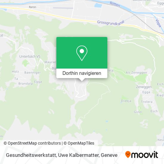Gesundheitswerkstatt, Uwe Kalbermatter Karte