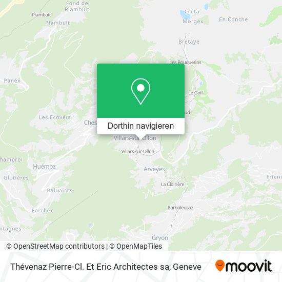Thévenaz Pierre-Cl. Et Eric Architectes sa Karte
