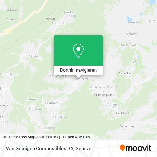 Von Grünigen Combustibles SA Karte