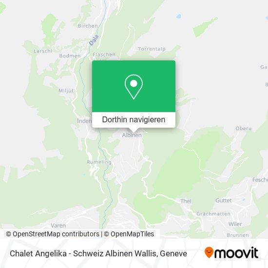 Chalet Angelika - Schweiz Albinen Wallis Karte