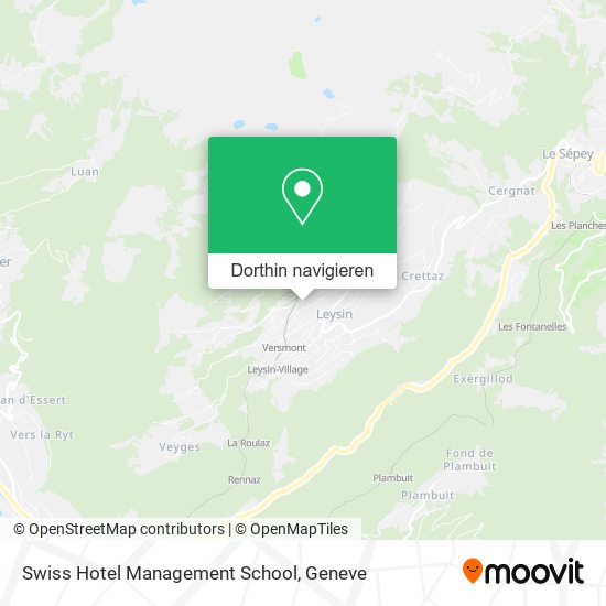 Swiss Hotel Management School Karte