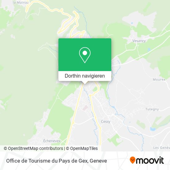 Office de Tourisme du Pays de Gex Karte