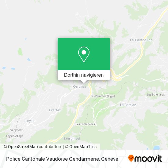 Police Cantonale Vaudoise Gendarmerie Karte