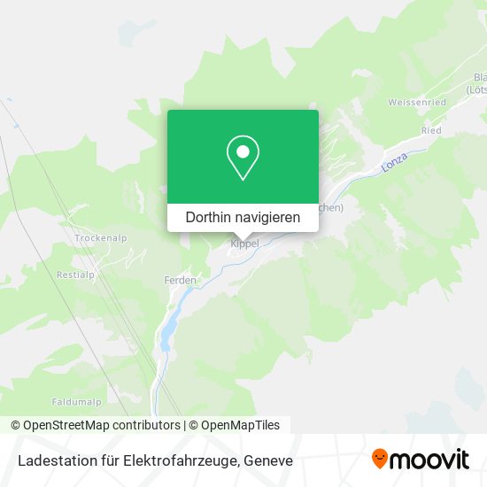 Ladestation für Elektrofahrzeuge Karte