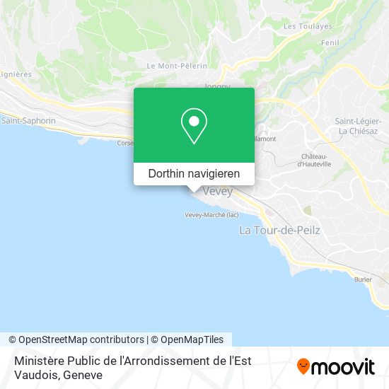 Ministère Public de l'Arrondissement de l'Est Vaudois Karte