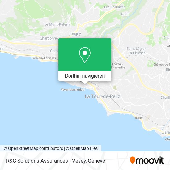 R&C Solutions Assurances - Vevey Karte