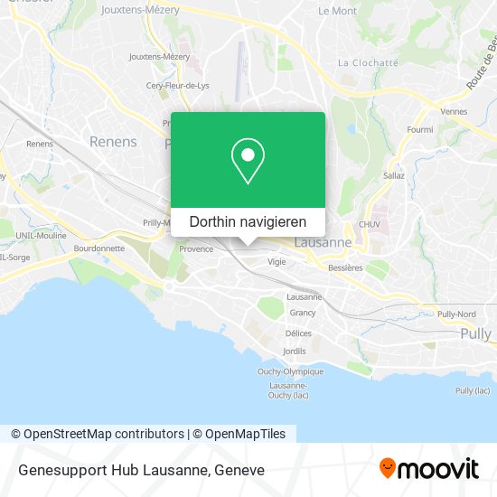 Genesupport Hub Lausanne Karte