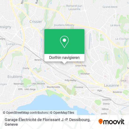 Garage Électricité de Florissant J.-P. Dessibourg Karte