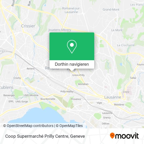 Coop Supermarché Prilly Centre Karte