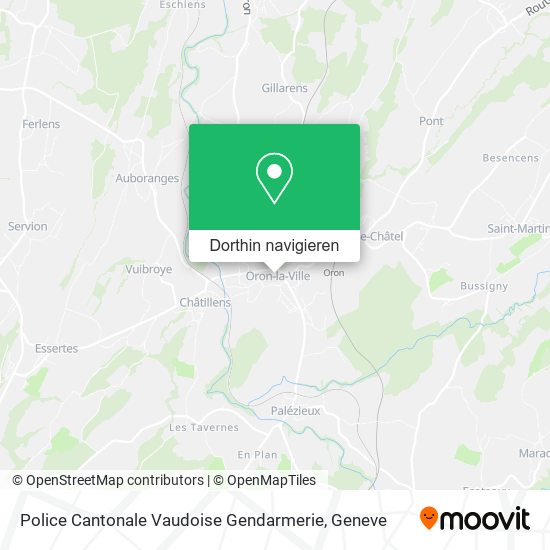 Police Cantonale Vaudoise Gendarmerie Karte