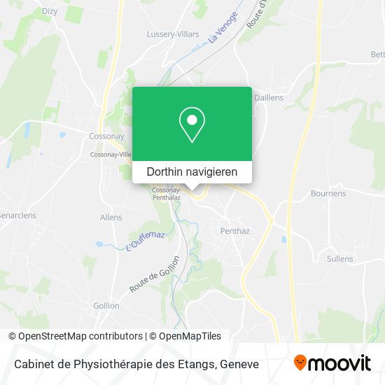 Cabinet de Physiothérapie des Etangs Karte