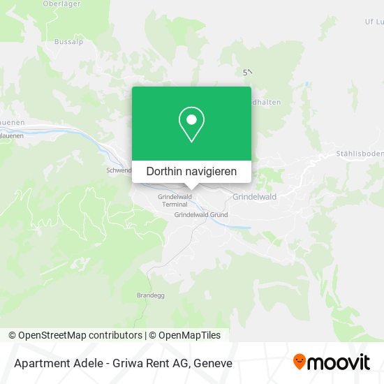 Apartment Adele - Griwa Rent AG Karte