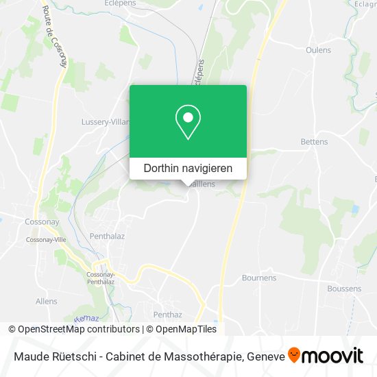 Maude Rüetschi - Cabinet de Massothérapie Karte