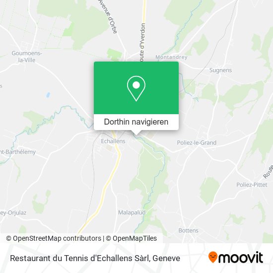 Restaurant du Tennis d'Echallens Sàrl Karte