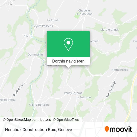 Henchoz Construction Bois Karte