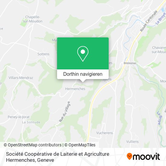 Société Coopérative de Laiterie et Agriculture Hermenches Karte