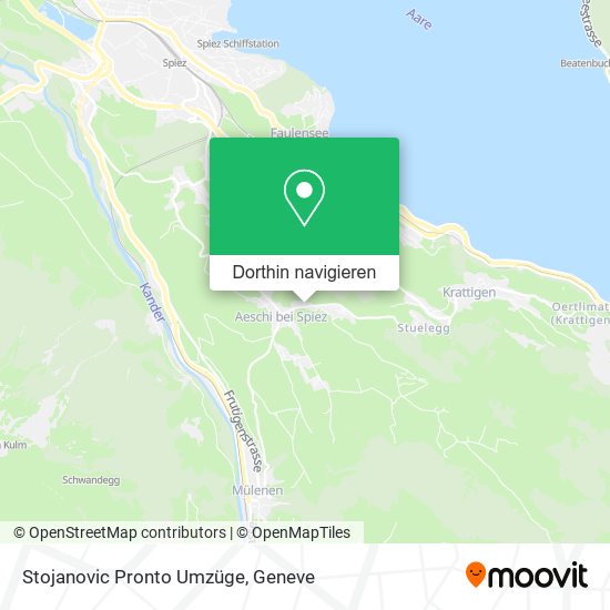 Stojanovic Pronto Umzüge Karte