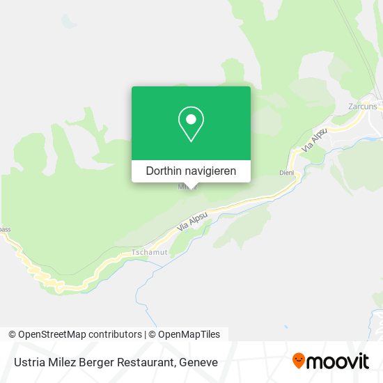 Ustria Milez Berger Restaurant Karte