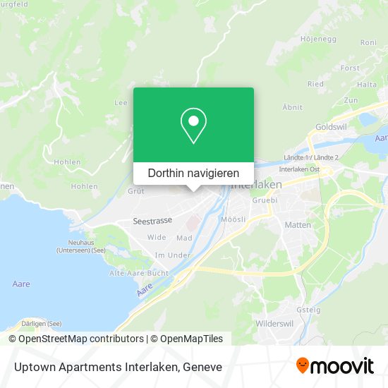 Uptown Apartments Interlaken Karte
