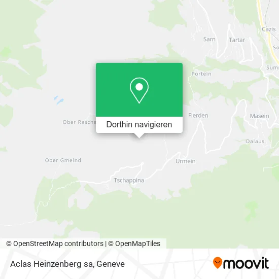 Aclas Heinzenberg sa Karte