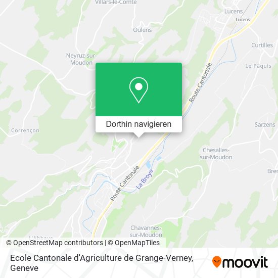 Ecole Cantonale d'Agriculture de Grange-Verney Karte