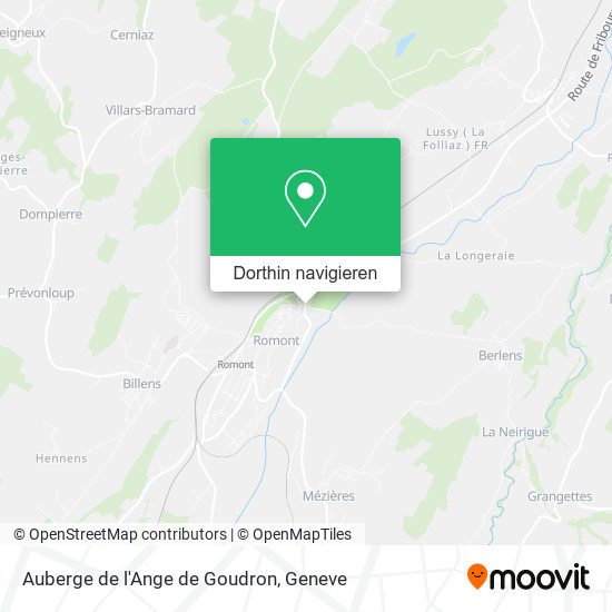 Auberge de l'Ange de Goudron Karte