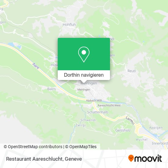 Restaurant Aareschlucht Karte