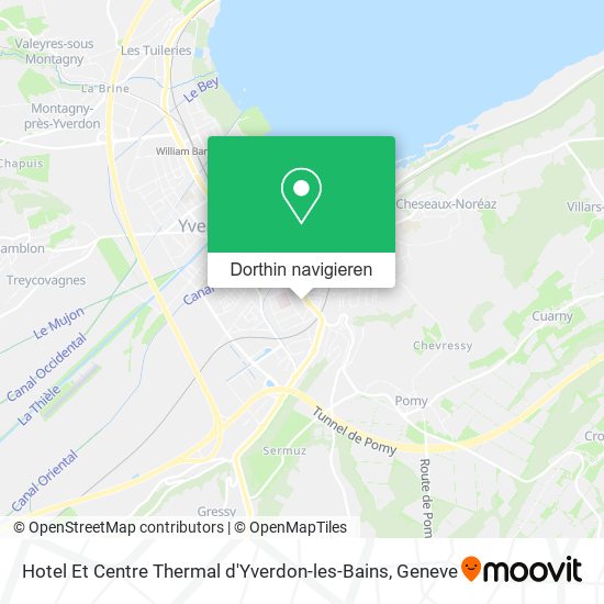 Hotel Et Centre Thermal d'Yverdon-les-Bains Karte