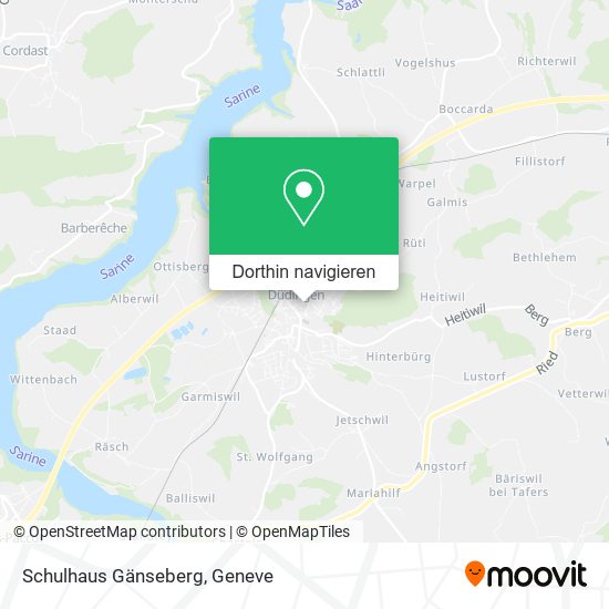Schulhaus Gänseberg Karte