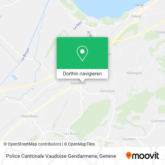 Police Cantonale Vaudoise Gendarmerie Karte