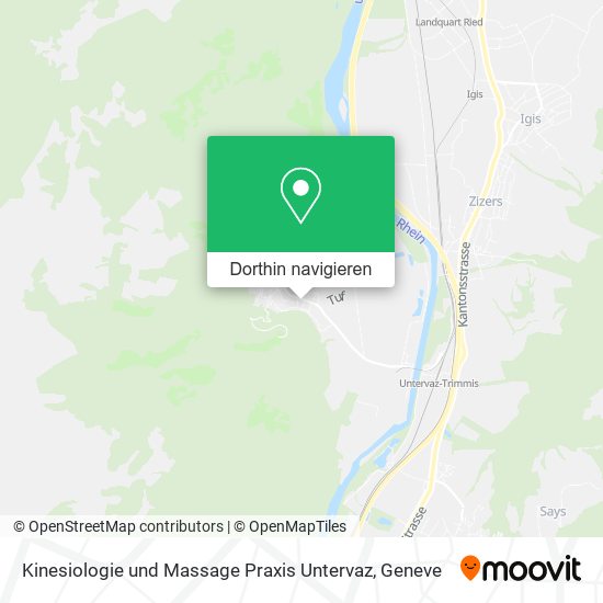 Kinesiologie und Massage Praxis Untervaz Karte
