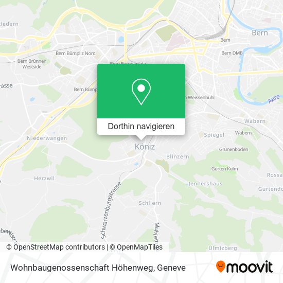 Wohnbaugenossenschaft Höhenweg Karte