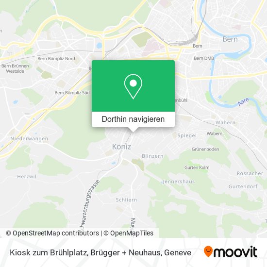 Kiosk zum Brühlplatz, Brügger + Neuhaus Karte
