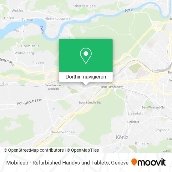 Mobileup - Refurbished Handys und Tablets Karte