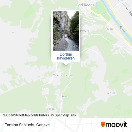 Tamina Schlucht Karte