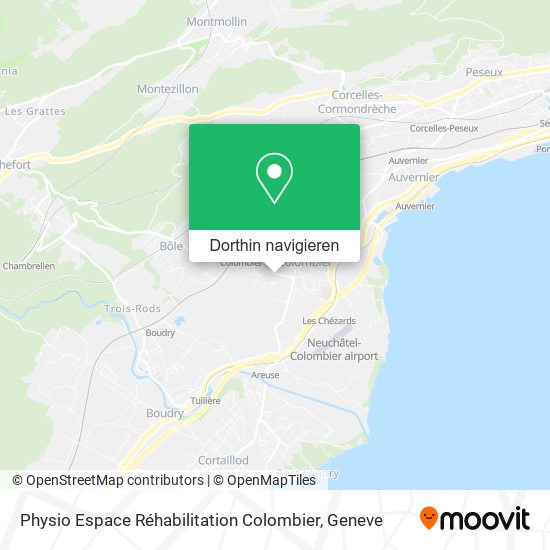 Physio Espace Réhabilitation Colombier Karte
