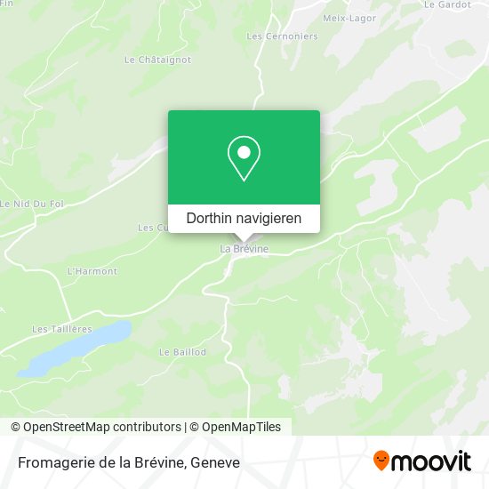 Fromagerie de la Brévine Karte